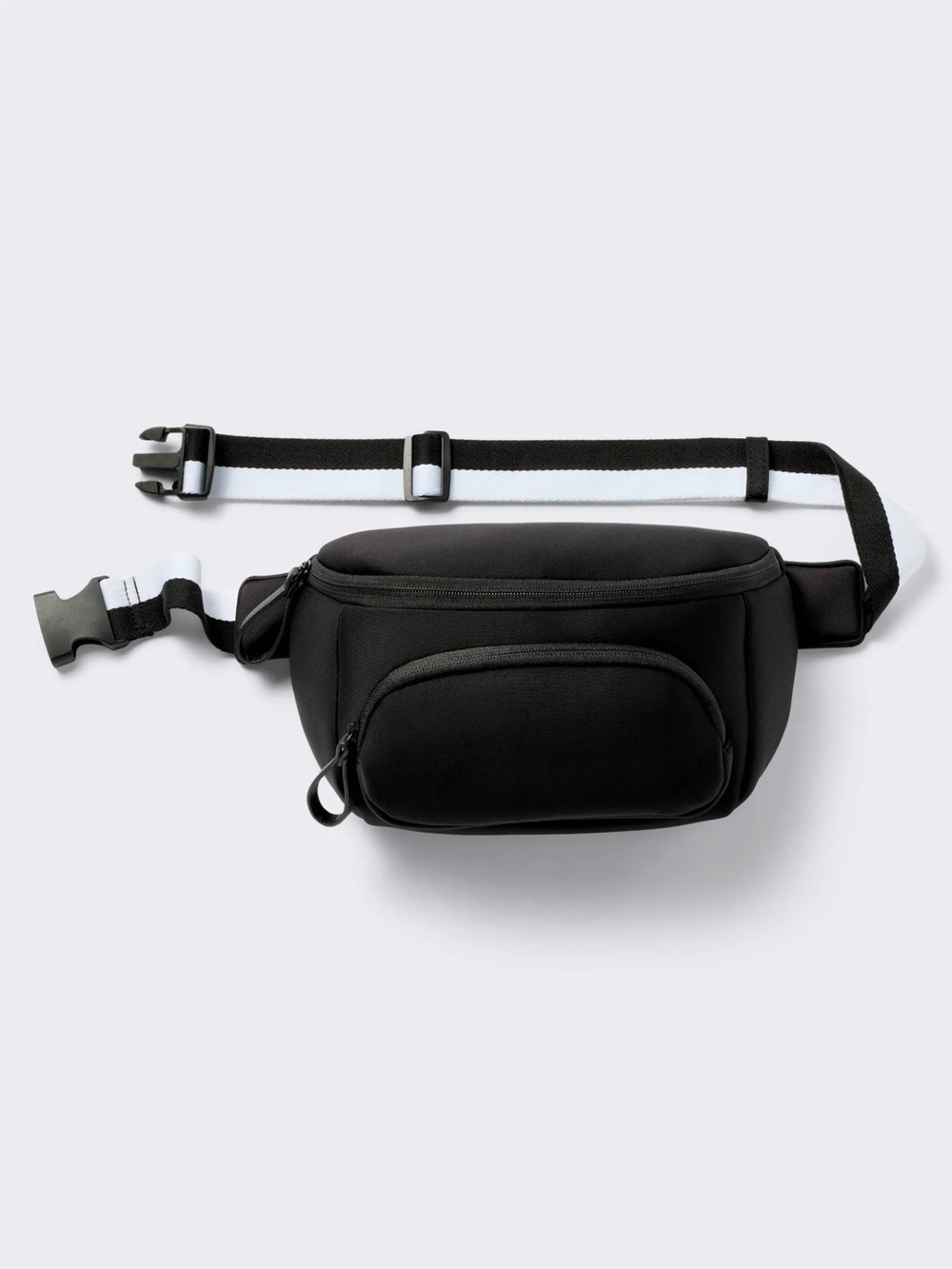 Faux Neoprene Diaper Sling -
Black - Cloud Island